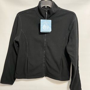Blue Star Clothing Co. black fleece jacket size L. NWT